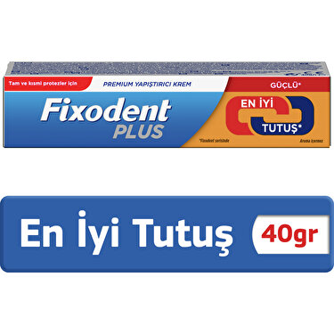 Fixodent Plus En İyi Tutuş Diş Protez Yapıştırıcı Krem 40