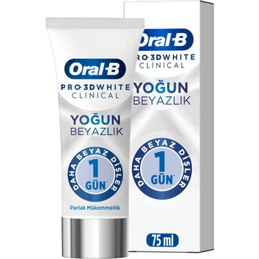 Oral-B Pro 3D White Clinical Yoğun Beyazlık Parlak Mükemmellik Diş Macunu 75