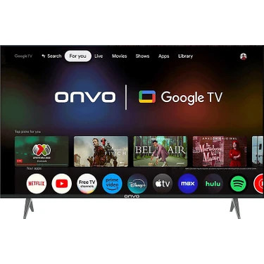 Onvo 55OVF9000UQ 55” 140 Ekran Dahili Uydu Alıcılı 4K Ultra HD Google QLED