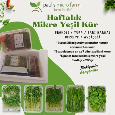 Pauls Micro Farm Haftalık Mikro Yeşil Kür 200