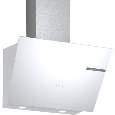 Bosch DWK66PJ20T  Ankastre Davlumbaz Duvar Tipi Beyaz Eğimli Tasarım 60