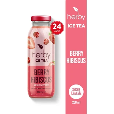 Ice Tea Berry Hibiscus Soğuk Çay Şeker İlavesiz 250 ml x