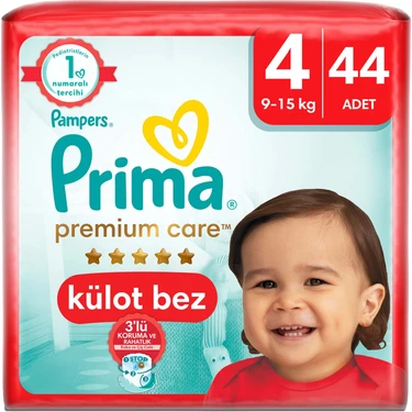 Prima Premium Care Külot Bebek Bezi 4 Numara 44 Adet Maxi İkiz