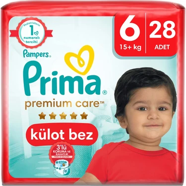 Prima Külot Bebek Bezi Premium Care 6 Numara 28