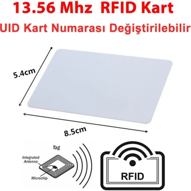 Roboyol Store Uıd Değiştirilebilir 13.56MHZ Rfıd Manyetik Kart Rfid Proximity Göstergeç Kart 13.56