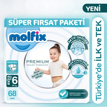 Molfix Premium Süper Fırsat Paketi 6 Beden 68