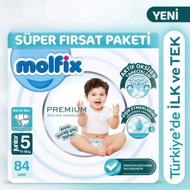 Molfix Premium Süper Fırsat Paketi 5 Beden 84