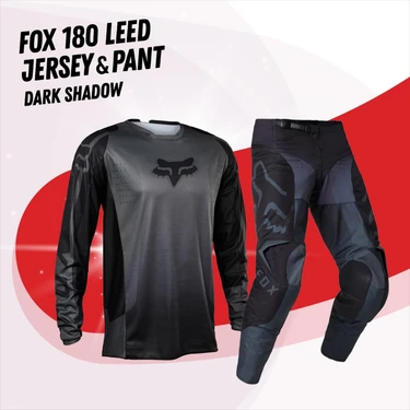 Leatt Fox Leed Siyah Jersey Pantolon