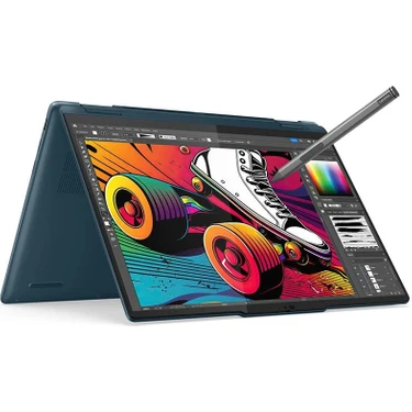 Lenovo Yoga 7 Core Ultra 7 155H-16GB-512GB SSD-14INC-W11 Dokunmatik Ekran Deniz