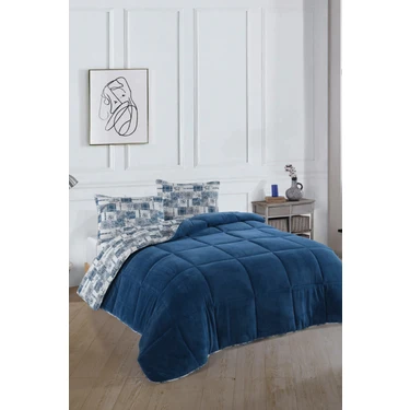 Formeya Tek Kişilik Lüx Wellsoft Yorgan Çift Taraflı Yastık Kılıflı 155x215 cm