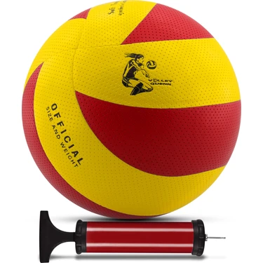 Telvesse Voleybol Topu Pompalı Set 280G Renkli 8 Panel Soft Touch Iç-Dış Mekan Uygun Dayanıklı