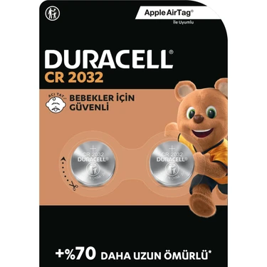 Duracell CR2032 Lityum Düğme Piller 3V (2’lü