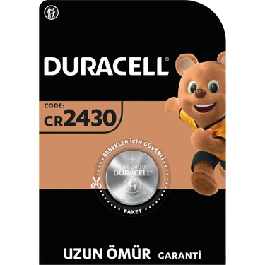 DURACELL 2430 (1’li Paket) Lityum Düğme Piller