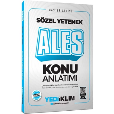 Yediiklim Yayınları 2025 Master Serisi Ales Sözel Yetenek Konu