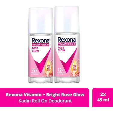 Rexona Vitamin + Bright Kadın Roll On Deodorant Rose Glow 45 ml