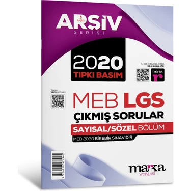Marka Yayınları 2020 Lgs 8. Sınıf Arşiv Serisi Tıpkı Basım Çıkmış Sorular Tamamı Video