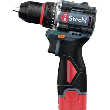 Stechend SX16 Akülü Matkap (Darbesiz) 2 x 2 Amper Akü
