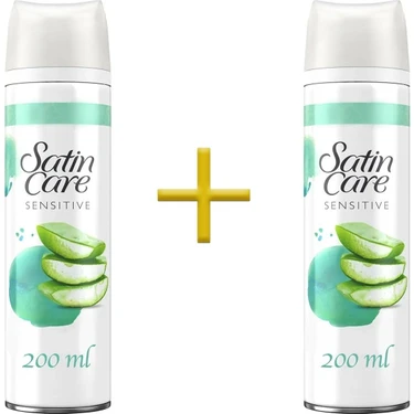 Satin Care Sensitive Tıraş Jeli 200 ml x 2 Hassas Ciltler İçin Özel