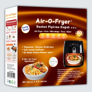 Air-O-Fryer Airfryer Pişirme Kağıdı 50 Adet