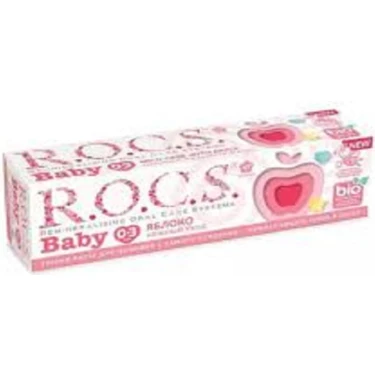 Rocs Baby Elma Püresi Tadında Florürsüz Diş Macunu 35 ml - 0-3