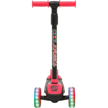 Cool Wheels Twist 3 + Yüksekliği Ayarlanabilir Işıklı Scooter Pembe