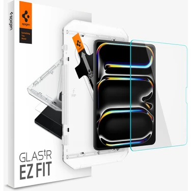 Spigen iPad Pro 13" (2024) Cam Ekran Koruyucu Kolay Kurulum Glas.tR EZ Fit Slim HD -