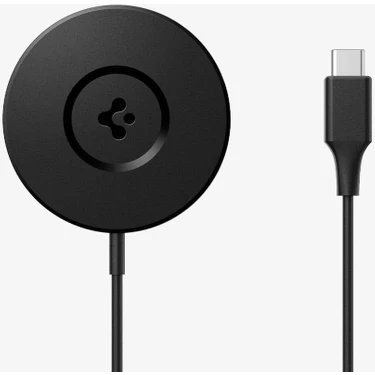 Spigen MagFit (7.5W) Manyetik Kablosuz Şarj Cihazı iPhone için MagSafe özellikli ArcField Black -