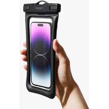 Spigen Aqua Shield Floating WaterProof iPX8 Sertifikalı Su Geçirmez Yüzer Kılıf A610 Black -