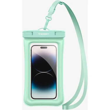 Spigen Aqua Shield Floating WaterProof iPX8 Sertifikalı Su Geçirmez Yüzer Kılıf A610 Mint -