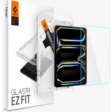 Spigen iPad Pro 11" (2024) Cam Ekran Koruyucu Kolay Kurulum Glas.tR EZ Fit Slim HD -