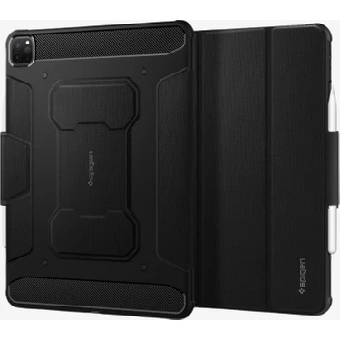 Spigen iPad Pro 12.9" (2022 / 2021) Kılıf Rugged Armor Pro Black -