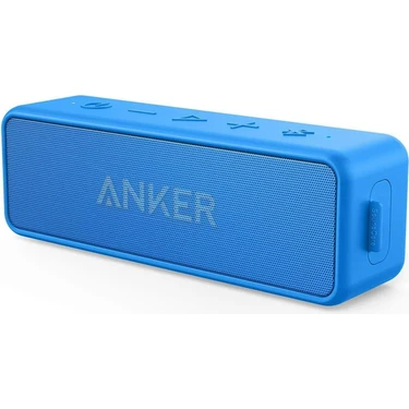 Anker Soundcore 2 Bluetooth Hoparlör - 12W Stereo Ses - IPX5 Suya Dayanıklılık - 24 Saate Varan