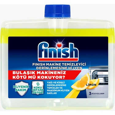 Finish Bulaşık Makinesi Temizleyici Sıvı Limon 250