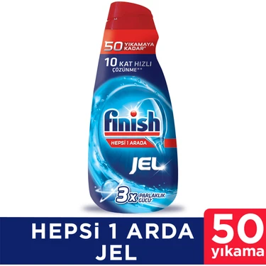 Finish Bulaşık Makinesi Deterjanı Hepsi 1 Arada Jel Konsantre 1000 ml 50