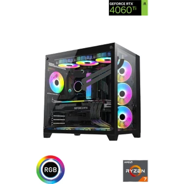 Gaming R7-Ggwp-3 Ryzen 7 5700X 16GB Ram 1tb M.2 Nvme SSD  RTX4060 Ti 8gb 240MM Sıvı Soğutmalı