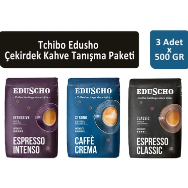 Tchibo Eduscho Çekirdek Kahve Tanışma Paketi 500 gr x 3