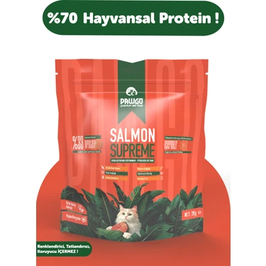 Pawgo Salmon Supreme 2 Kg | Hypoallergenic | Somonlu | Kedi