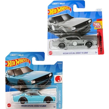 Hot Wheels 2 Araç Set Nissan Skyline 2000GT-R Lbwk (1/64) Fiyatı