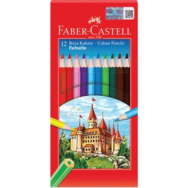 Faber-Castell Kuru Boya 12 Renk Tam Boy 1