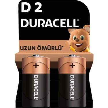 Duracell Alkalin D Pil, 1,5V, LR20/MN1300 2’li