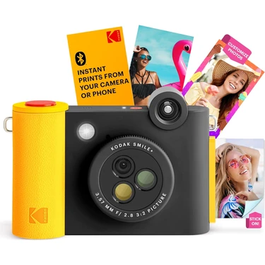 Kodak 2'si 1 Arada Dijital Anında Baskı Kamerası ve Kablosuz Bluetooth Fotoğraf