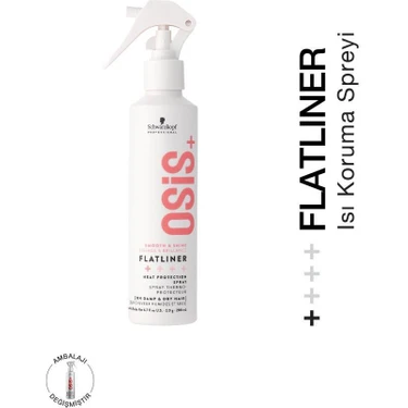 Osis Flatliner Isı Koruyucu Elektriklenme Karşıtı Pürüzsüzlük Spreyi 200ML | Dolaşıklıkları