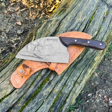 Mastermate Knives El Yapımı Sırp Satırı - Mutfak, Kamp, Av, Outdoor Kullanıma Uygun Şef Satır Bıçak