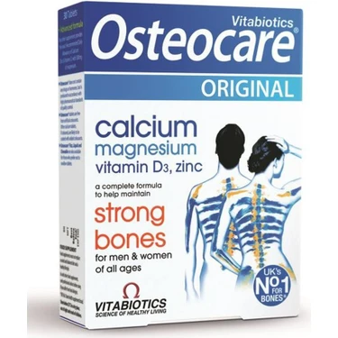 Osteocare Kalsiyum,Magnezyum, Çinko, D vitamini İçeren Kemik Sağlığı Vitamini 30