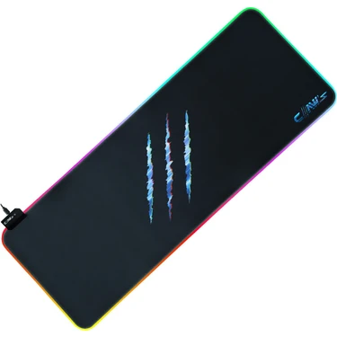 Claw's Raptor 90X40CM Mikrofiber Yüzey Kaydırmaz Kauçuk Zemin 360 Rgb Dikişli Xxl Mousepad -