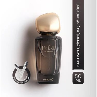 Imprime Priére EDP Kadın Parfüm 50ml | Baharatlı ve Çiçeksi | Erik, Karanfil, Gül, Şeftali,