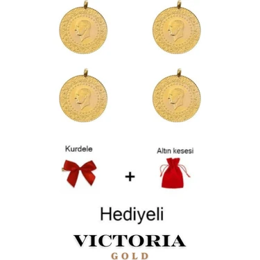 Victoria Gold 4 Adet Çeyrek Altın -Hediyeli Yeni Tarihli 2024 