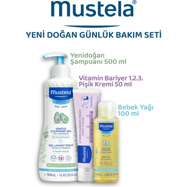 Mustela Bebek Günlük Çözüm Seti (500ml.Şam+50ml.Pişik