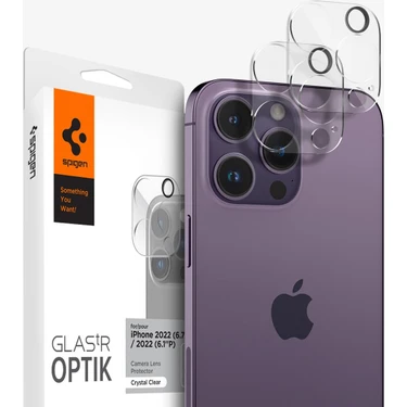 Spigen iPhone 16 Pro Max / 16 Pro / 15 Pro Max / 15 Pro / 14 Pro Max / 14 Pro Kamera Lens Camı