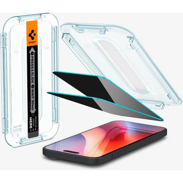 Spigen iPhone 16 / iPhone 15 Hayalet Cam Ekran Koruyucu Kolay Kurulum Glas.tR EZ Fit Privacy (2